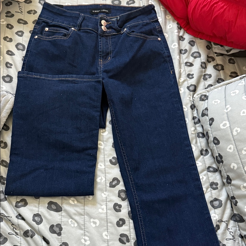Dark Blue Denim Jeans